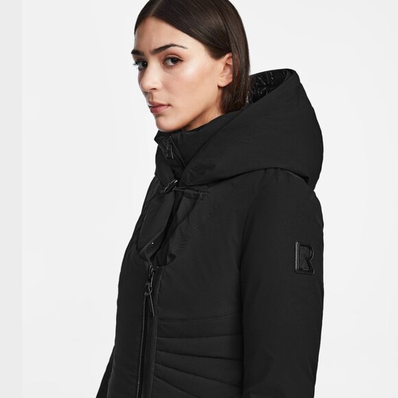 Rudsak MUSA WOMEN'S FITTED DOWN PARKA WITH REMOVABLE FAUX FUR - Picture 12 of 14